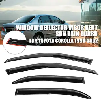 

4Pcs/Set Window Visor Shade Rain Guard Sun Shade Window Visors Rain Shade Shelter for Toyota-Corolla 1998-2002