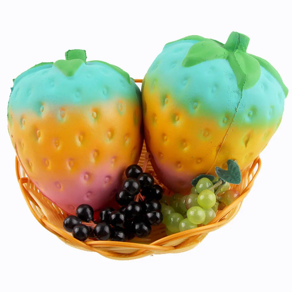 Squeeze Toys Squishy Jumbo Stress Reliever Strawberry Scented Slow Rising Gifts for children dropshipping | Игрушки и хобби