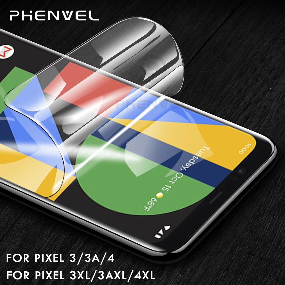 

0.1mm Protective Film for google pixel 3 3A 4 XL Gel Screen protector for pixel 4 3 xl 3D Hydrogel Film