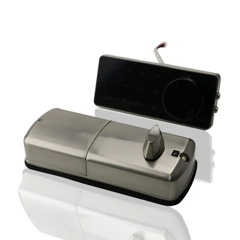 Silver Zinc Alloy Home Smart Bluetooth Electronic Press Screen Code Password Lock Deadbolt Door Lock Unlock By App Code Key