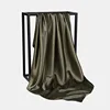107198-8eb7a9.jpg Foulard Hijab en Satin de Couleur Unie pour Femme, Châle Carré de 90cm pour Cheveux