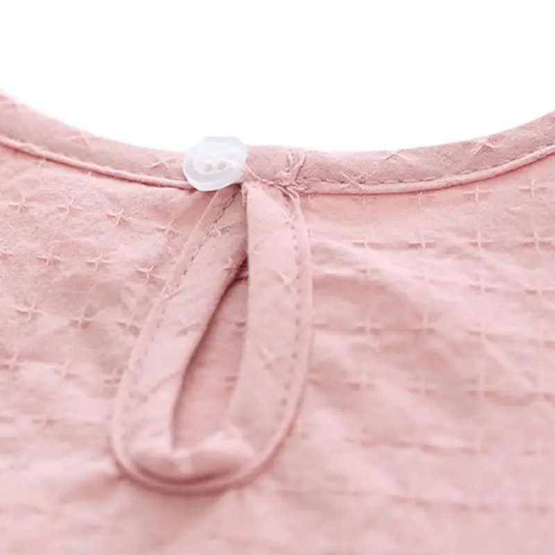 Летний стиль для детей рубашка для девочек Милая хлопковая футболка с коротким рукавом, с длинными рукавами в форме лотоса Блузы с узором "лист"