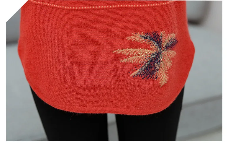 XJXKS autumn winter new women sweater loose plus size fashion printing mink cashmere knitted sweater women pullover