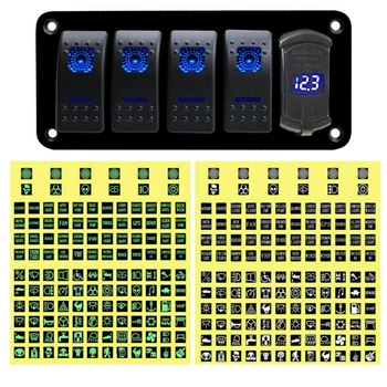 

Rocker Breaker 12V-24V Replacement Control Marine Equipment ON-OFF Blue