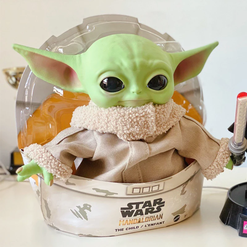 Star Wars Yoda Baby The Pvc Anime Plush Action Figure Toys Master Mandalorian Dolls Gifts For Children | Игрушки и хобби