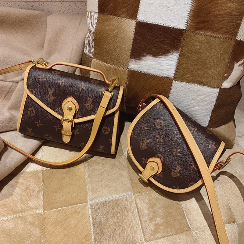 

Messenger Female Genuine Leather Bag 2020 New Trend One-shoulder Portable Large Capacity Bag High-quality Multipurpose Handbags