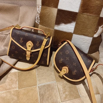 

Messenger Female Genuine Leather Bag 2020 New Trend One-shoulder Portable Large Capacity Bag High-quality Multipurpose Handbags