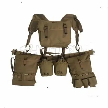 

WWII WW2 US ARMY SOLDIER MILITARY COMBAT MEDIC FIELD KIT SUSPENDERS CANTLES SET MILITARY EQUIPMENT COLLECTION WAR REENACTMENTS
