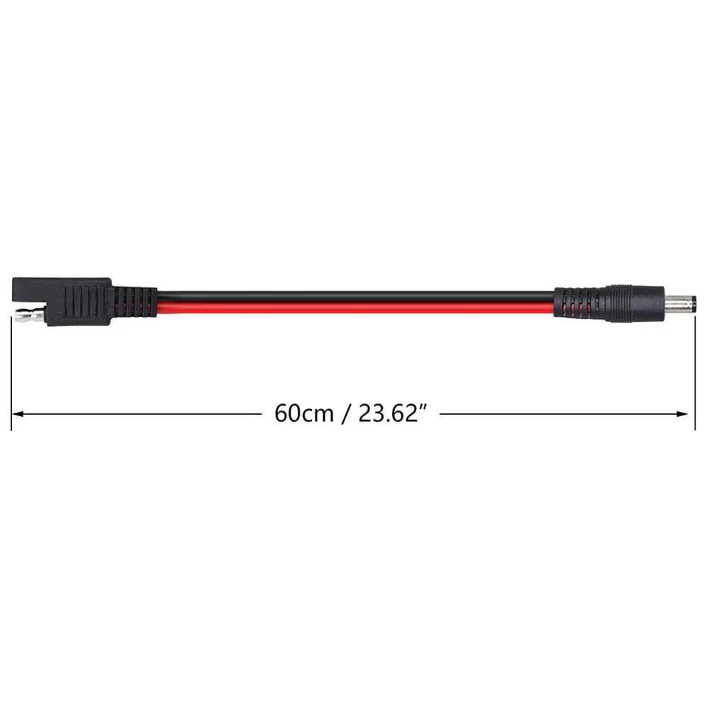 Extension Cable SAE to DC 5521 Male Female 60cm for Portable Powers