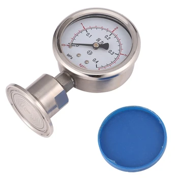 

Pressure Gauge 0.4 Mpa Three-Ply Diaphragm Pressure Gauge Stainless Steel Valve Body Fast Loading Filter
