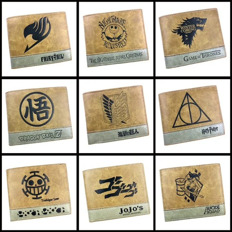 HJKL мужской кошелек Рик и Морти/Тоторо/Mass Effect/Undertale/Zelda/Naruto/one piece/Fairy Tail короткие кошельки Женская сумочка