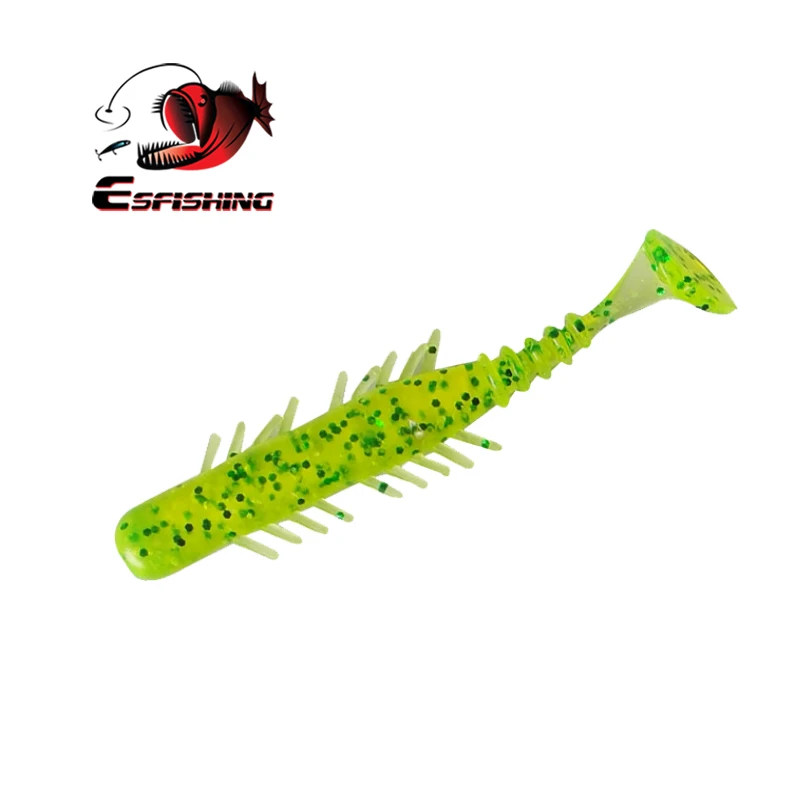 ESFISHING рыболовные приманки мягкие приманки BUGSY Shad 70 мм 2,5 г 10 шт. плавающие приманки Iscas искусственные силиконовые приманки для подледной рыбалки