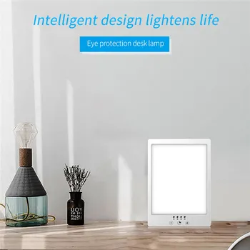 

Night light portable LED Gradient Brightness Light Natural Touch Timing Color Temperature Night Table Lamp European plug #4d09