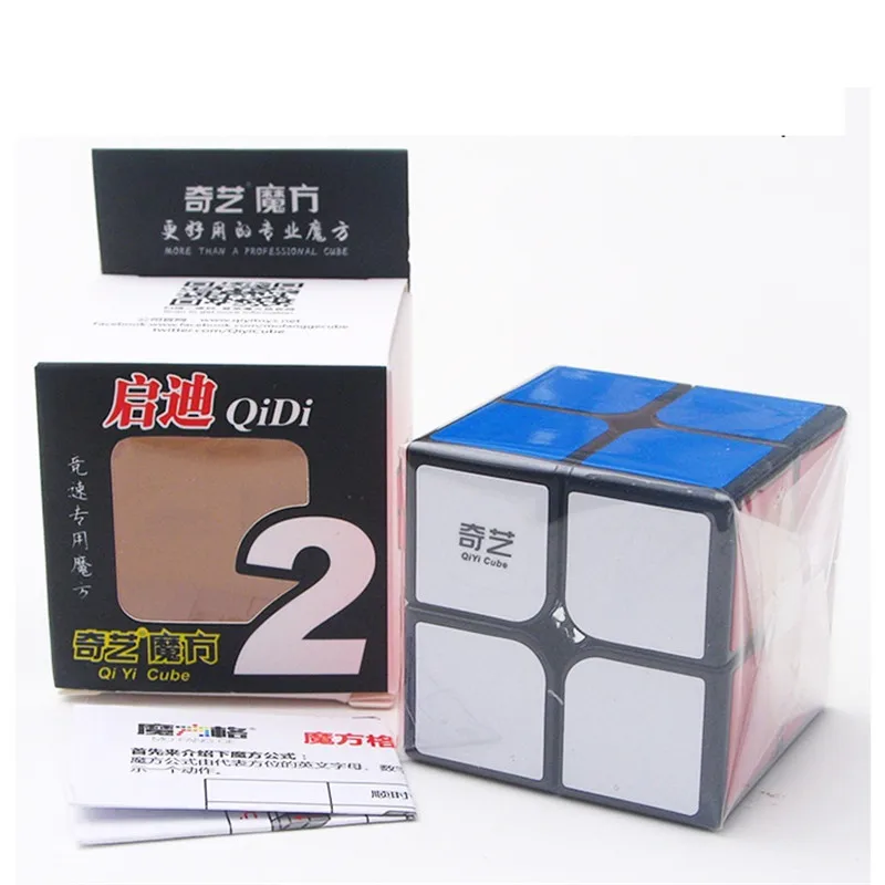 QiYi MoFangGe 2x2x2 Black White QiDi 2x2 Magic Cube High Speed Puzzle Educational Cubos Magicos | Игрушки и хобби