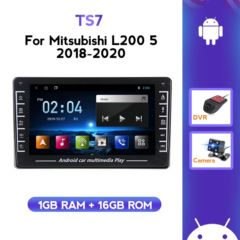 Автомобильный мультимедийный плеер 2din автомобильное радио GPS для Mitsubishi L200 5 2018 2019