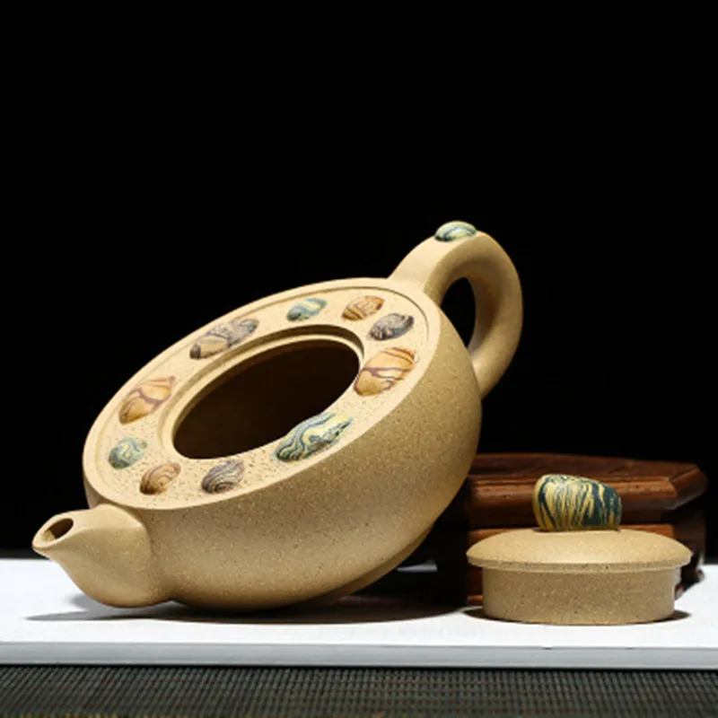 Китайский керамический чайник, чайный горшок из исинской глины Zisha, чайный набор Gongfu, фарфоровый чайник 230 мл, высокое качество, Новое поступление, с подарочной коробкой
