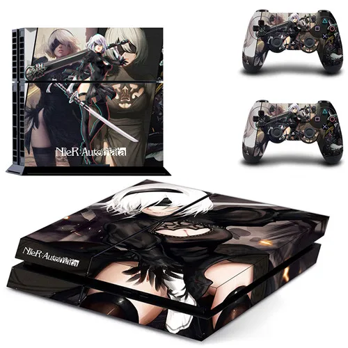 QPTM0194 NieR Automata полное покрытие лицевые панели наклейка для PS4 Наклейка для playstation 4 консоль и контроллеры наклейка для PS4 виниловая наклейка - Цвет: QPTM0194