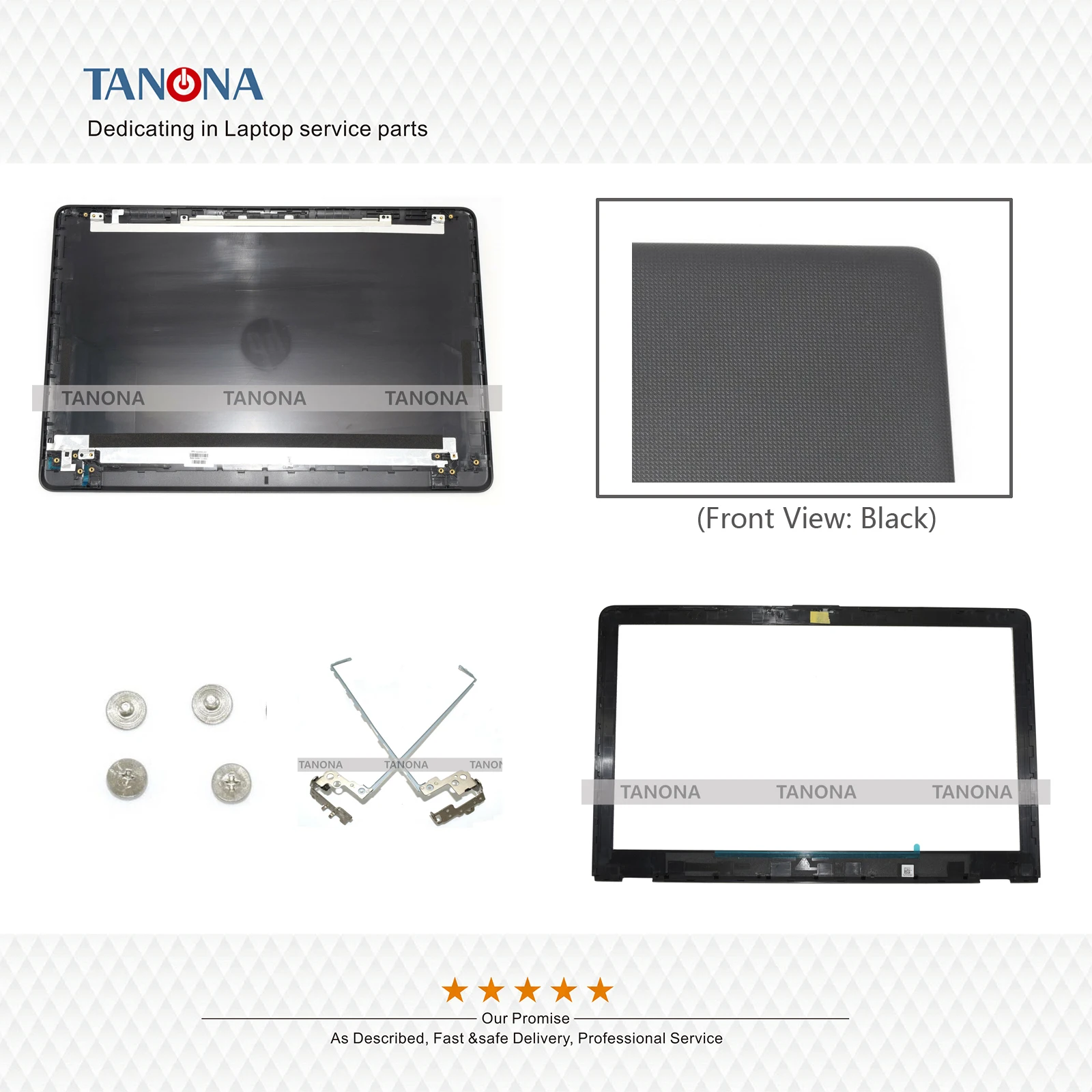 924899-001 AP204000260 для hp 15-BS015DX 15-BS 15T-BR 15Q-BU 15T-BS 15-BW 250 G6 верхний чехол задняя крышка+ рамка+ петли+ винты