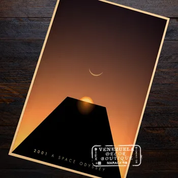 

Sci-Fi Science 2001 Space Odyssey Propaganda Retro Vintage Kraft Poster Decorative DIY Wall Sticker Home Bar Posters Decoration