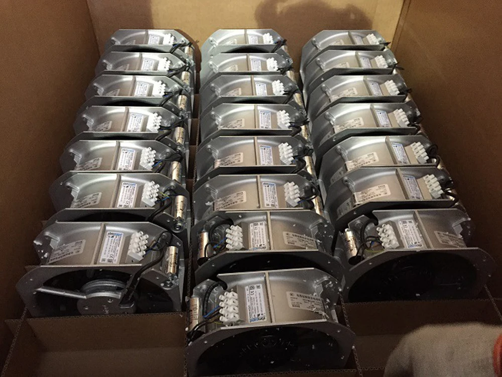 New ebmpapst W2E200-HH86-01 AC115V 225x225x80mm high temperature resistant metal cooling fan