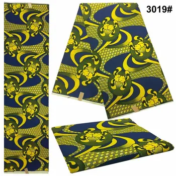 

2019 java wax print fabrics for patchwork 6 yards veritable Ankara 100% cotton material African wax fabrics!DF-4420