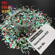 TCT-370, рождественские ногти, блестящий дизайн ногтей, рождественские украшения на стаканах, аксессуары ручной работы, праздничные вечерние аксессуары для макияжа