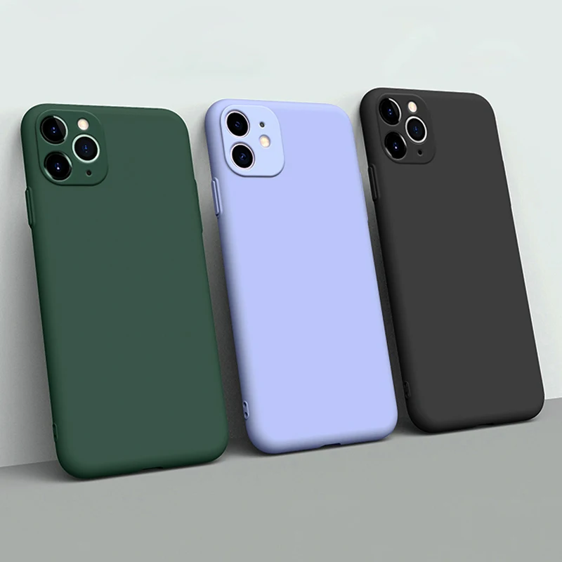 Полностью Защитный силиконовый чехол для iPhone 11 Pro Max XR XS X 7 8 6 6S Plus мягкий тонкий