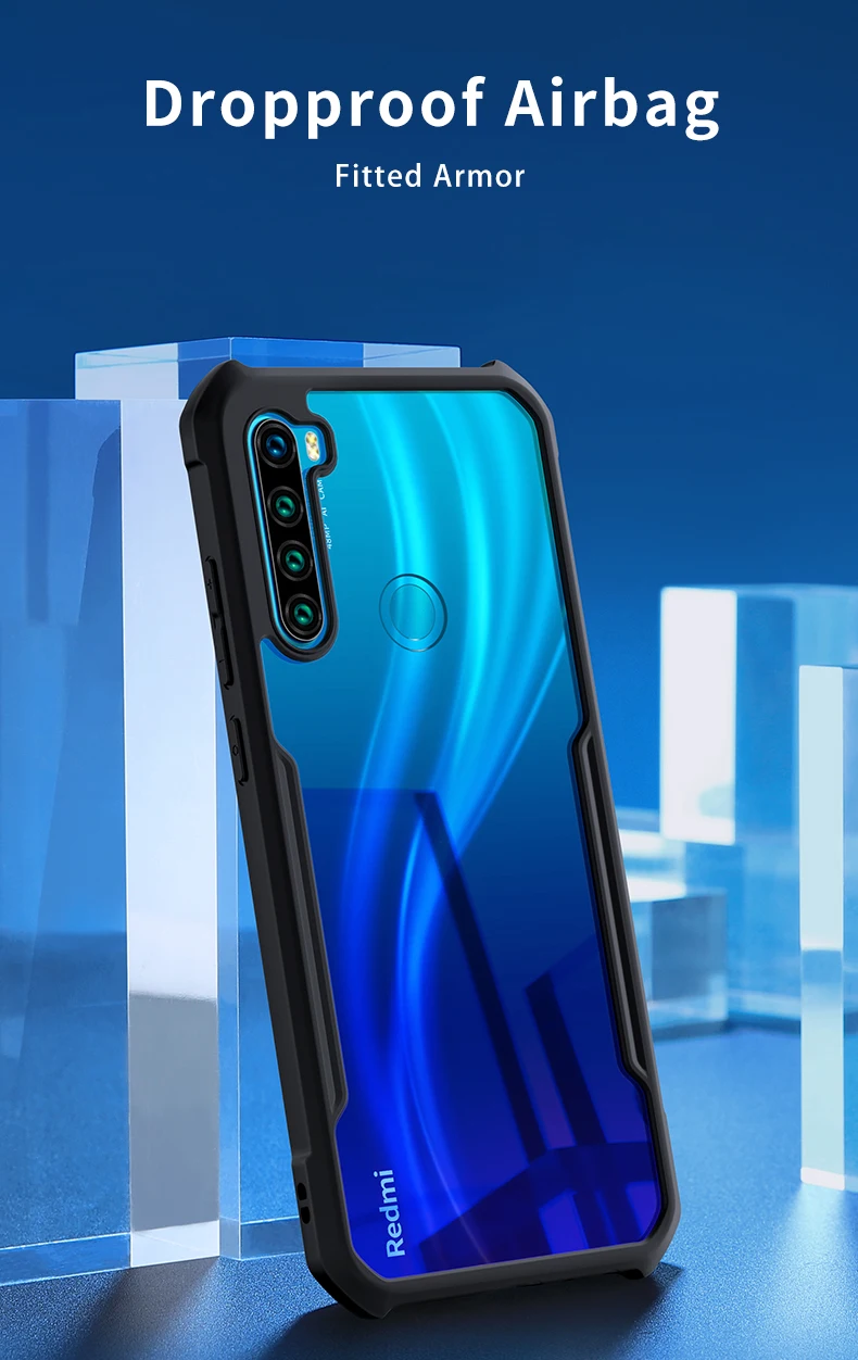 XUNDD противоударный чехол для телефона для Redmi Note 8T прозрачная задняя крышка ультра тонкая Xiaomi Note 8 pro защита, подушка безопасности Бампер Чехол
