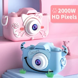 Appareil photo pour enfants, Mini jouets éducatifs, cadeaux d'anniversaire, double caméra numérique HD, vidéo 1080P 