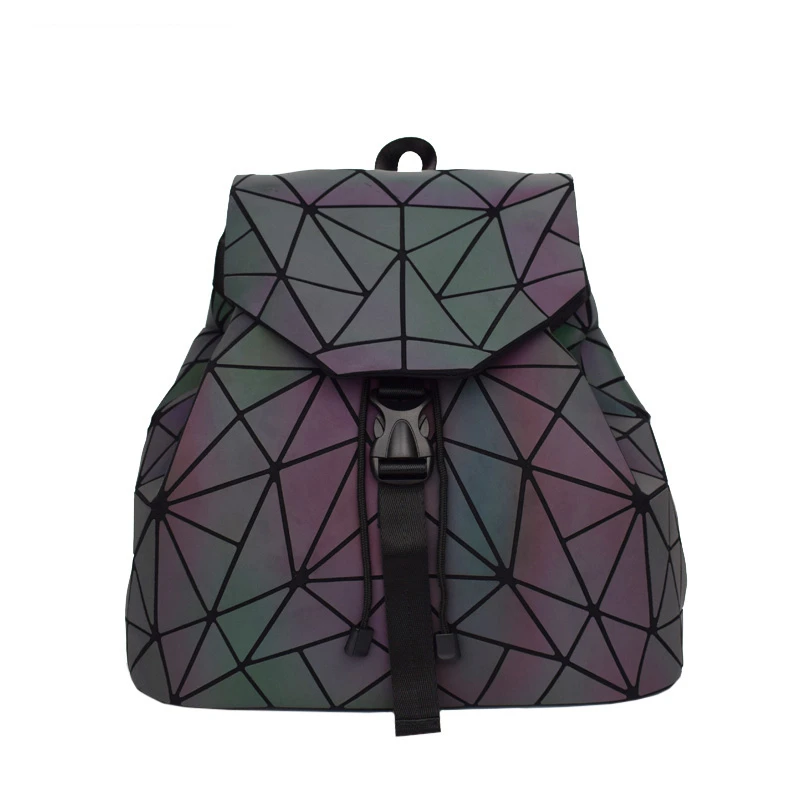 

YUTUO Hot Sale Laser Refrac Folding Fashion Shoulder Backpack Shoulder Bag Student School Bags Hologram Women Backpack Bao