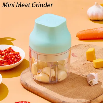 

Multifuntional Electric Meat Grinder Food Processor Wireless Vegetable Chopper Cutter USB Rechargeable Mini Meat Grinder Crusher