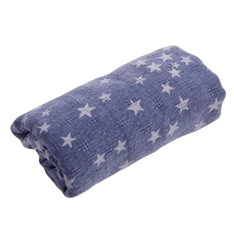 Детский осенне-зимний удобный мягкий шарф со звездами, милые шарфы для девушек 517D - Цвет: Deep blue