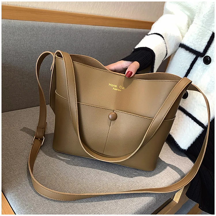 

Autumn And Winter Casual Bucket Bag Women's 19 Popular New Style Fashion Korean-style Versatile Shoulder Fashion Handbag