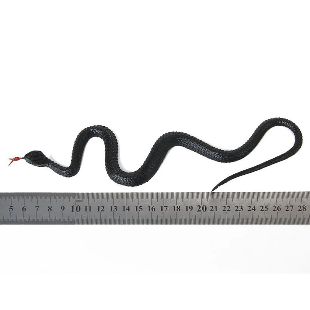 Funny Plastic Trick Scary Emulational Fake Snake Animal Model Toys for Garden Props April Fool's Day Halloween Toy