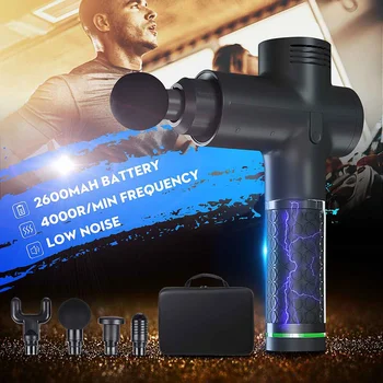 

Tissue Massage Gun Muscle Massager Vibration Fascial Gun After Fitness Training Exercising Body Relaxation Slimming Pain Relief