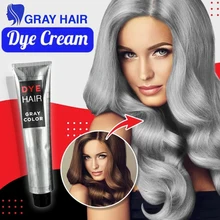 

Fashion Grandma Grey Hair Dye Unisex Diy Fashion Gray Silver Color Super Gray Hair Cream 100ml Unisex Hair Dye Cream Hair Dye