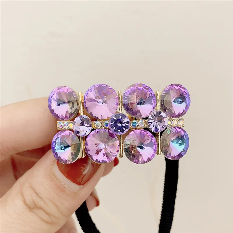 Fashion Rhinestone Jewelry Elastic Hair Bands for Girls Hair Ties