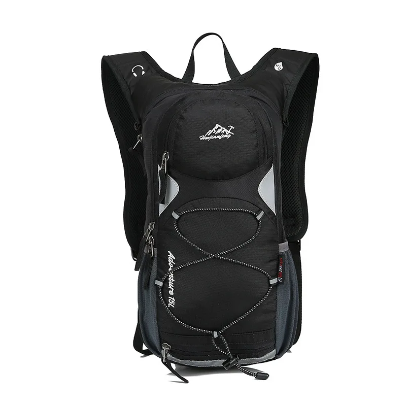 black 15L водонепроницаемый рюкзак для езды на велосипеде, гидратационный рюкзак для бега, марафона, кемпинга, спорта на открытом воздухе, сумка для воды, 2L - Цвет: black