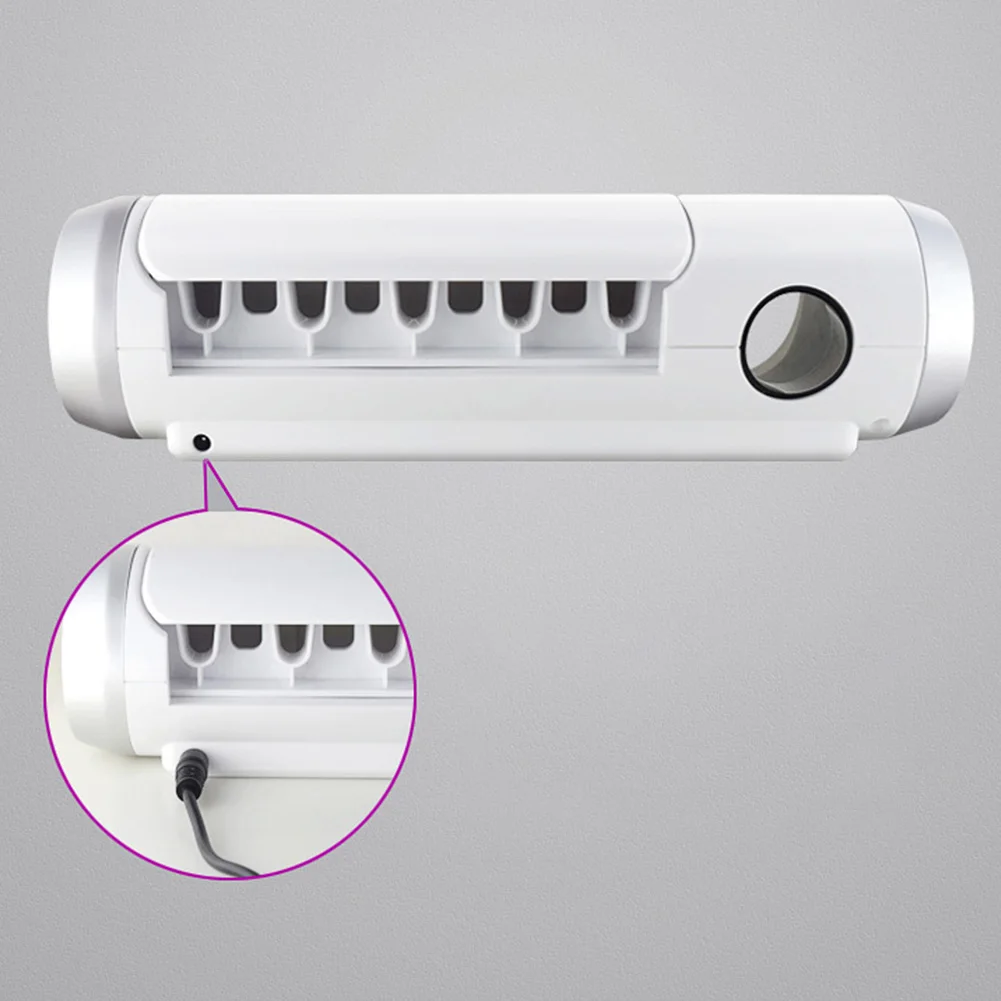 

Cleaner Toothbrush Sterilizer Box Multifunctional UV Light Anti Bacterial Dental Care Durable Disinfection Drying Wall Mounted