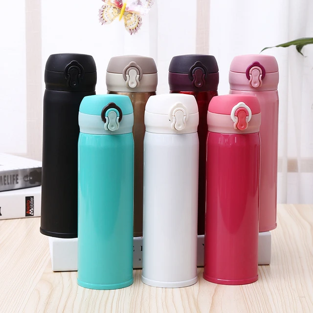 Stainless Steel Vacuum Water Thermos  Stainless Steel Insulated Water Cup  - 500ml - Aliexpress