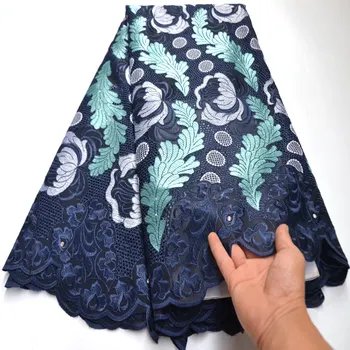 

African Swiss Voile Lace In Switzerland Stoned Nigerian Dry Cotton Lace Fabric For Men and Women Swiss Cotton Lace Fabrics