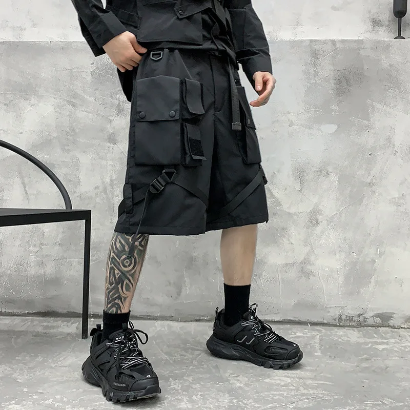 2021 Techwear Cargo Shorts - Front View