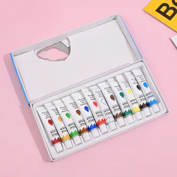 

12 Color Professional Acrylic Paint Set 12ml Drawing Painting Pigment DIY Artist Art Supplies for School Student Kids C26