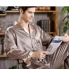 Men Pajamas Sets Cozy Soft Long-sleeved Tops + Trousers Two Pieces Sleepwear Set Plus Sizesilk Pajamas for Men Home Clothes Bts Men Pajamas Sets Cozy Soft Long-sleeved Tops + Trousers Two Pieces Sleepwear Set Plus Sizesilk Pajamas for Men Home Clothes Bts