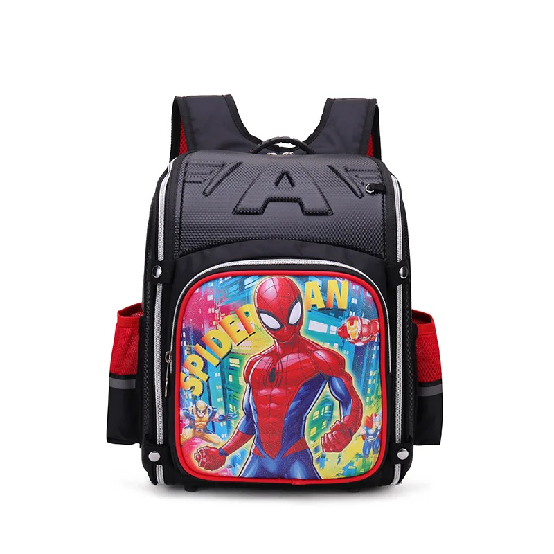 Горячая Детская школьная сумка в русском стиле с мультиузором для детей 2-5 лет, первоклассная школьная сумка для детей, рюкзак для малышей, Детская сумка - Цвет: Spider-Man