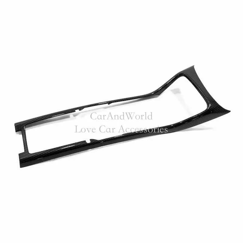 

Коробка переключения передач для консоли из углеродного волокна, держатель стакана для воды, панель, крышка, молдинговая рамка, планка для Volvo XC40 2018-2024, автомобильные аксессуары