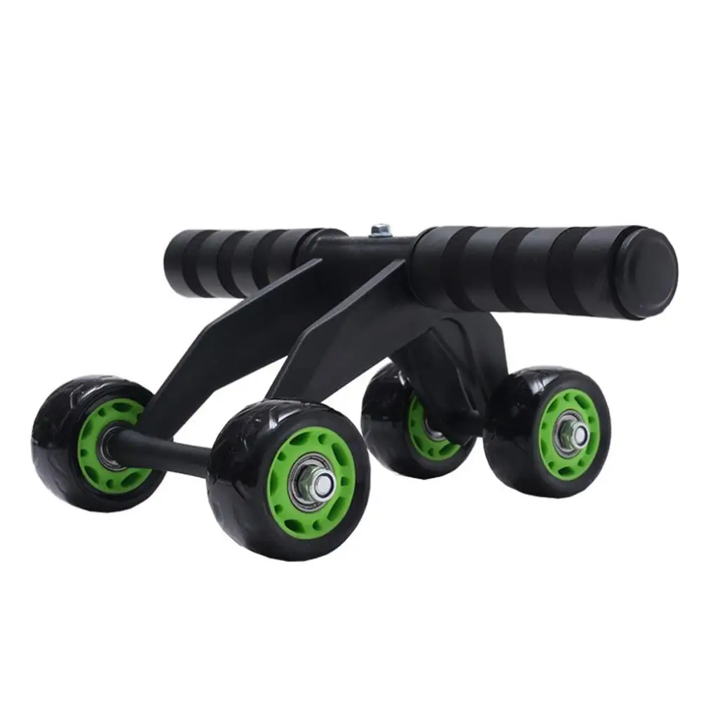 Black green Велосипед/детскй 4-колесный брюшной колеса подшипник, бесшумная ролик брюшной колеса упражнение тренажер для мышц брюшного пресса - Цвет: Black green