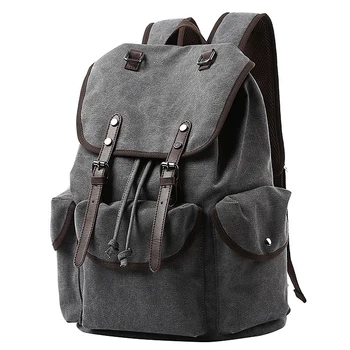 

Retro Backpack 15 Inch Laptop Men's Trend School Student School Bags Casual Simple Travel Tackpack Women's Bags