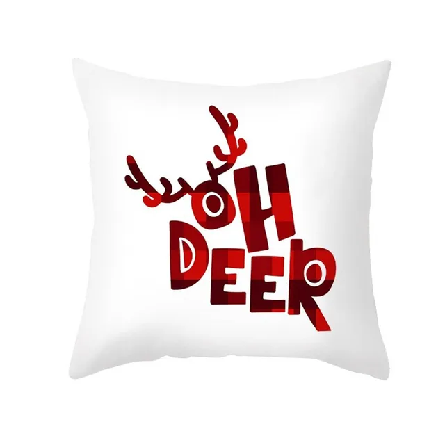 Christmas Pillowcase Cushion Covers 45x45cm Sofa Decoration Gift Letter Print Linen Pillow Cover For Home Xmas Ornament 2021 12