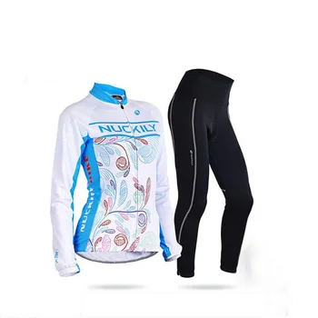

Autumn long sleeve cycling jersey Women fashion road bike clothing Sport bicycle clothes Maillot mtb dress female suit uniform